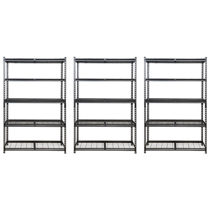 183 x 120 x 60cm | 5 tier Boltless Wire Shelving Unit | Hammertone | 1000kg load weight
