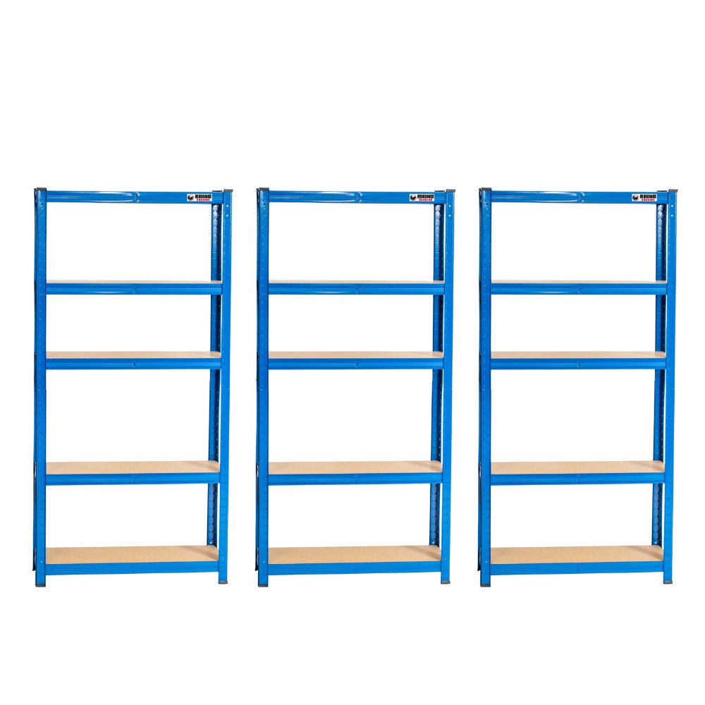 3 Bay Mega Deal | 150x75x30m | 3 x Garage Shelving Units | 3 Colour Options | 1000kg Per Unit| 3000kg Per Set