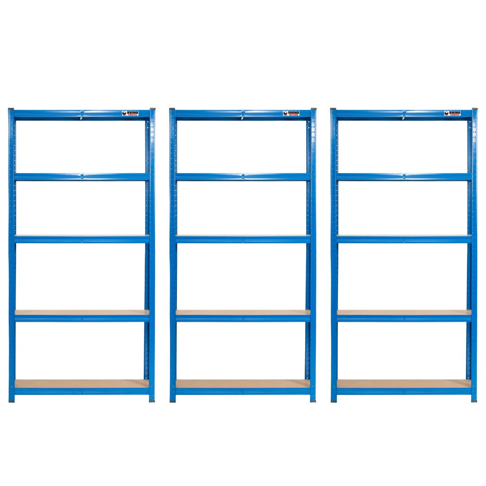 180 x 90 x 30cm | Black | 5 Tier Boltless Heavy Duty Garage Shelving Unit | 1000kg Load Weight