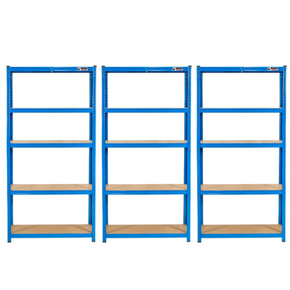 180 x 90 x 45cm | Blue | 5 Tier Boltless Heavy Duty Garage Shelving Unit | 200kg Per Shelf | 1000kg Load Weight Per Unit