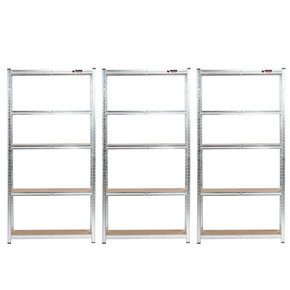 180 x 90 x 30cm | Galvanised | 5 Tier Boltless Heavy Duty Garage Shelving Unit | 200kg Per Shelf | 1000kg Load Weight Per Unit