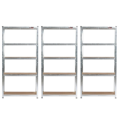 180 x 90 x 40cm | Galvanised | 5 Tier Boltless Heavy Duty Garage Shelving Unit | 200kg Per Shelf | 1000kg Load Weight Per Unit