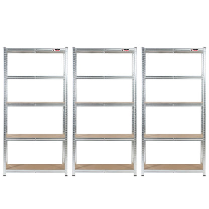 180 x 90 x 45cm | Galvanised | 5 Tier Boltless Heavy Duty Garage Shelving Unit | 200kg Per Shelf | 1000kg Load Weight Per Unit