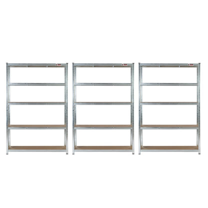 180 x 120 x 45cm | Galvanised | 5 Tier Boltless Heavy Duty Garage Shelving Unit | 200kg Per Shelf | 1000kg Load Weight Per Unit