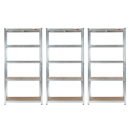 180 x 90 x 60cm | Galvanised | 5 Tier Boltless Heavy Duty Garage Shelving Unit | 200kg Per Shelf | 1000kg Load Weight Per Unit