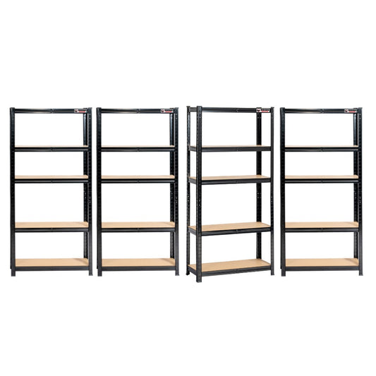 4 Bay Mega Deal | 150x75x30cm | 4 x Garage Shelving Units | 3 Colour Options | 200kg Load Weight Per Tier | 1000kg Per Unit
