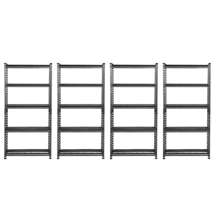 152 x 75 x 30cm | 5 Tier Boltless Wire Shelving Unit | Hammertone | 1000kg Load Weight