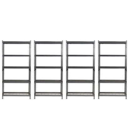 183 x 90 x 30cm| 5 Tier Boltless Wire Shelving Unit | Hammertone | 1000kg load weight