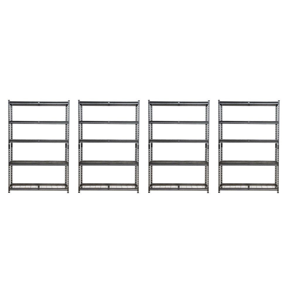 183 x 120 x 45cm | Black | 5 Tier Boltless Wire Shelving Unit | 1000kg load weight
