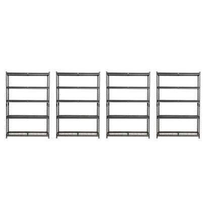 183 x 120 x 45cm | 5 Tier Boltless Wire Shelving Unit | Hammertone | 1000kg load weight