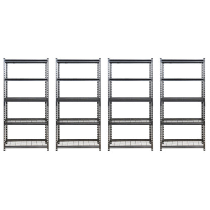 183 x 90 x 60cm| 5 Tier Boltless Wire Shelving Unit | Hammertone | 1000kg load weight