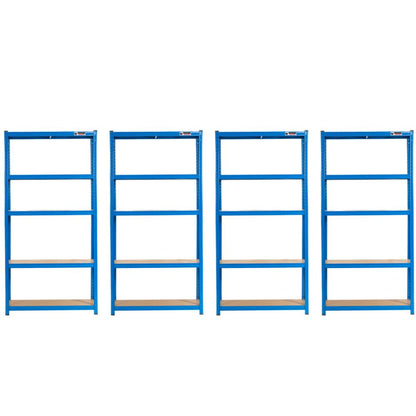 180 x 90 x 40cm | Blue | 5 Tier Boltless Heavy Duty Garage Shelving Unit | 200kg Per Shelf | 1000kg Load Weight Per Unit