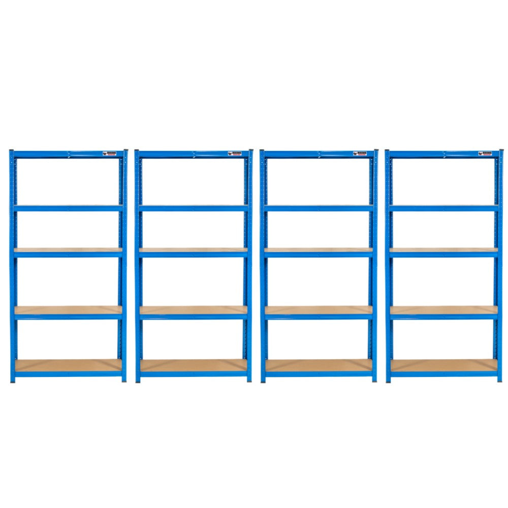 H 8413 Racking 4 Unit Mega Deal | 180x90x45cm | 4 x Garage Shelving Units | 3 Colour ...