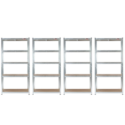 180 x 90 x 60cm | Galvanised | 5 Tier Boltless Heavy Duty Garage Shelving Unit | 200kg Per Shelf | 1000kg Load Weight Per Unit