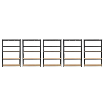 5 Unit Mega Deal | 180x120x45cm | 5 x Garage Shelving Units | 3 Colour Options | 1000kg Per Unit | 5000kg Per Set