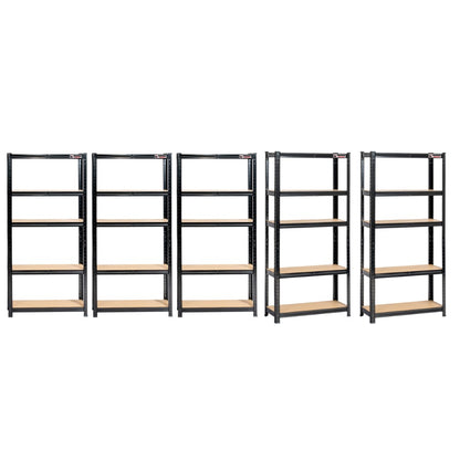 5 Unit Mega Deal | 150x75x30cm | 5 x Garage Shelving Units | 3 Colour Options | 1000kg Per Unit | 5000kg Per Set