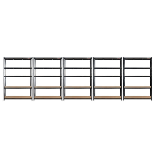 5 Unit Mega Deal | 180x120x60cm | 5 x Garage Shelving Units | 3 Colour Options | 1000kg Load Weight Per Unit | 5000kg Per Set