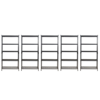 183 x 90 x 30cm| 5 Tier Boltless Wire Shelving Unit | Hammertone | 1000kg load weight