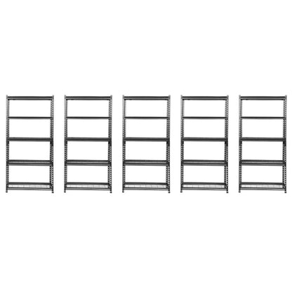 183 x 90 x 45cm | 5 Tier Boltless Wire Shelving Unit | Hammertone | 1000kg load weight