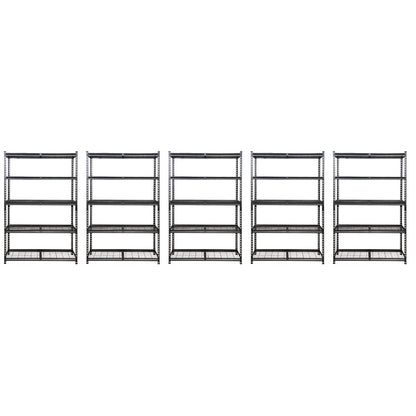 183 x 120 x 60cm | 5 tier Boltless Wire Shelving Unit | Hammertone | 1000kg load weight