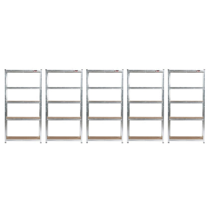 5 Unit Mega Deal | 180x90x40cm | 5 x Garage Shelving Units | 3 Colour Options | 1000kg Per Unit | 5000kg Per Set