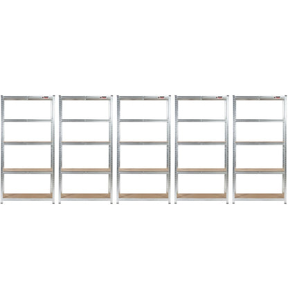5 Unit Mega Deal | 180x90x45cm | 5 x Garage Shelving Units | 3 Colour Options| 1000kg Per Unit | 5000kg Per Set