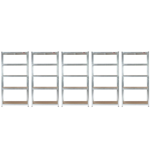 5 Unit Mega Deal | 180x90x60cm | 5 x Garage Shelving Units | 3 Colour Options | 1000kg Per Unit | 5000kg Per Set