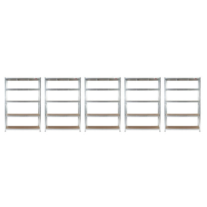 5 Unit Mega Deal | 150x75x30cm | 5 x Garage Shelving Units | 3 Colour Options | 1000kg Per Unit | 5000kg Per Set