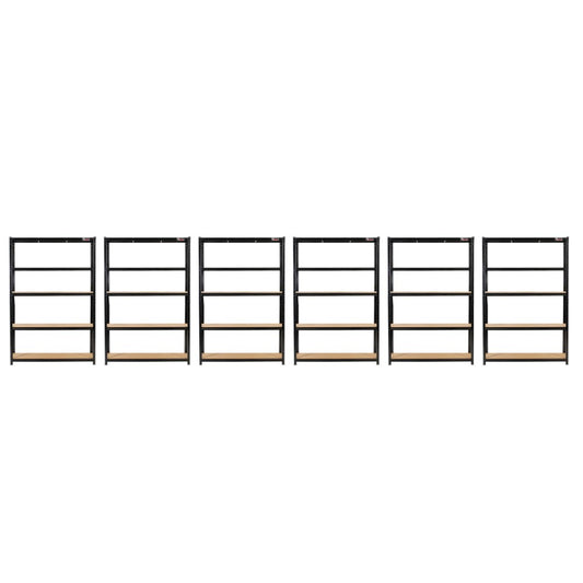 6 Unit Mega Deal | 180x120x45cm | 6 x Garage Shelving Units | 3 Colour Options | 1000kg Load Weight Per Unit | 6000kg Per Set