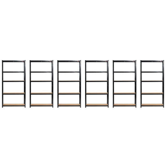 6 Unit Mega Deal | 180x90x30cm | 6 x Garage Shelving Units | 3 Colour Options | 1000kg Load Weight Per Unit | 6000kg Per Set
