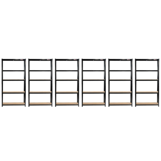 6 Unit Mega Deal | 180x90x40cm | 6 x Garage Shelving Units | 3 Colour Options | 1000kg Load Weight Per Unit | 6000kg Per Set