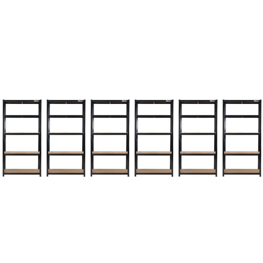 6 Unit Mega Deal | 180x90x60cm | 6 x Garage Shelving Units | 3 Colour Options | 1000kg Load Weight Per Unit | 6000kg Per Set