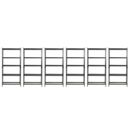 183 x 90 x 30cm| 5 Tier Boltless Wire Shelving Unit | Hammertone | 1000kg load weight