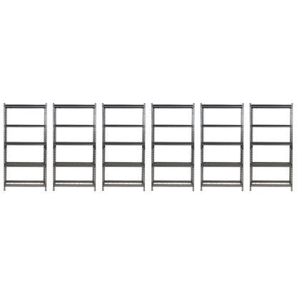 183 x 90 x 40cm | 5 Tier Boltless Wire Shelving Unit | Hammertone | 1000kg load weight