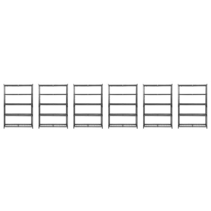 183 x 120 x 40cm | 5 Tier Boltless Wire Shelving Unit | Hammertone | 1000kg load weight
