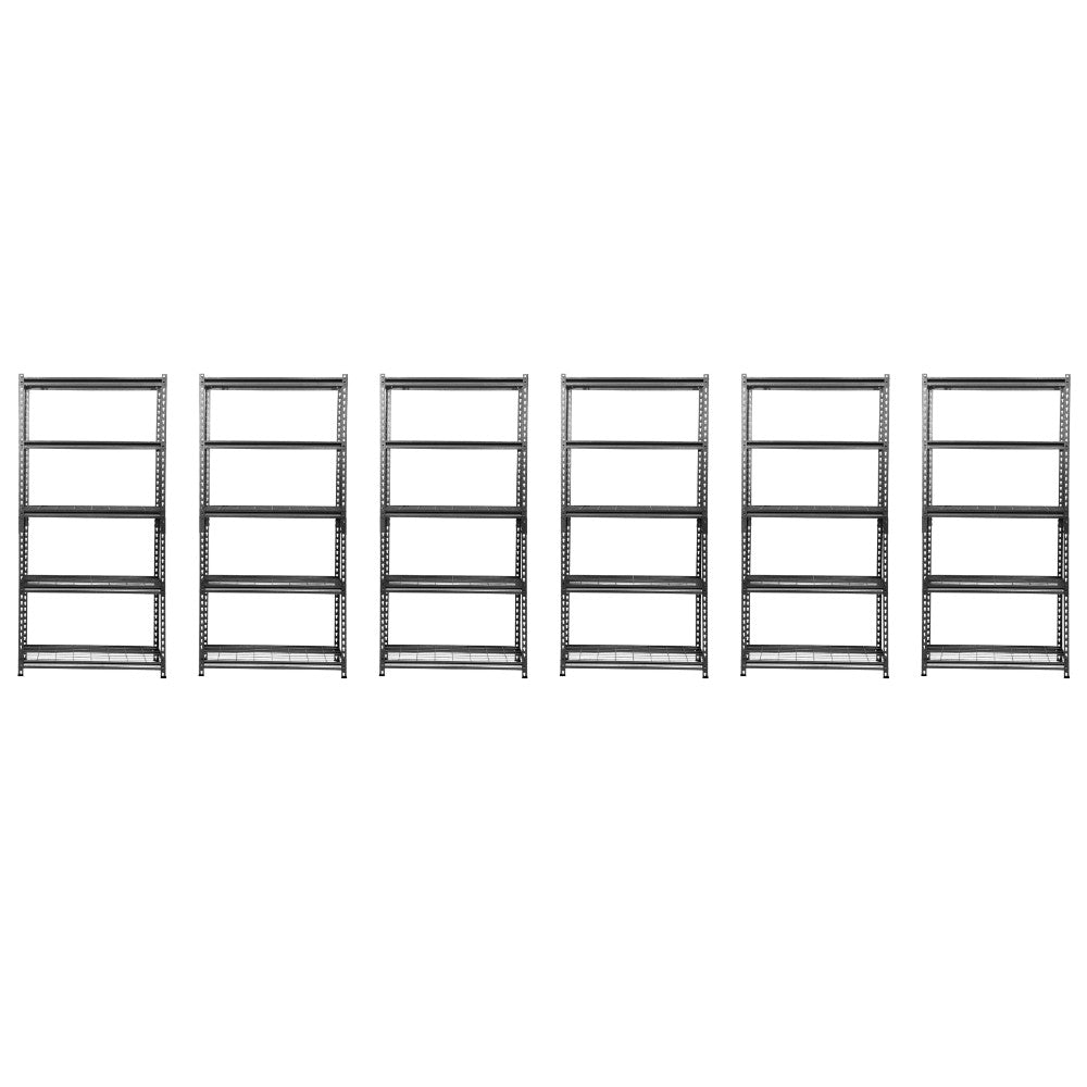 183 x 90 x 45cm | Black | 5 Tier Boltless Wire Shelving Unit | 1000kg load weight