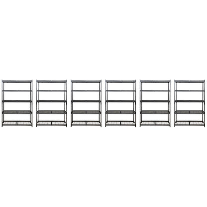 183 x 120 x 60cm | 5 tier Boltless Wire Shelving Unit | Hammertone | 1000kg load weight