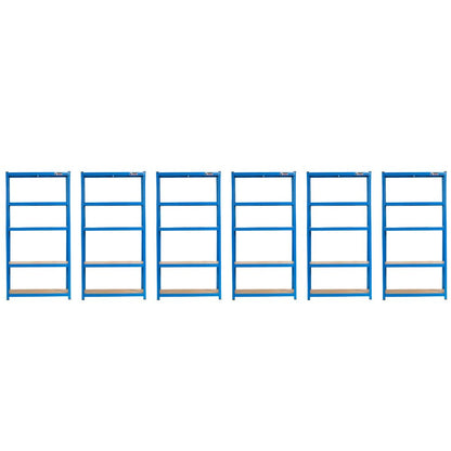 180 x 90 x 40cm | Blue | 5 Tier Boltless Heavy Duty Garage Shelving Unit | 200kg Per Shelf | 1000kg Load Weight Per Unit