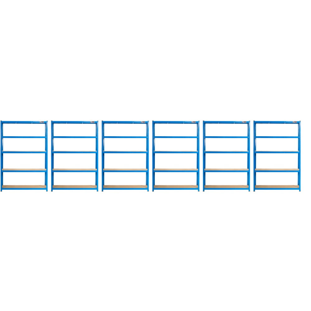 6 Unit Mega Deal | 180x120x40cm | 6 x Garage Shelving Units | 3 Colour Options | 1000kg Load Weight Per Unit | 6000kg Per Set