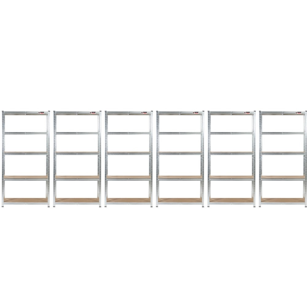 6 Unit Mega Deal | 180x90x45cm | 6 x Garage Shelving Units | 3 Colour Options | 1000kg Load Weight Per Unit | 6000kg Per Set