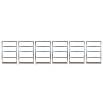 180 x 120 x 45cm | Galvanised | 5 Tier Boltless Heavy Duty Garage Shelving Unit | 200kg Per Shelf | 1000kg Load Weight Per Unit