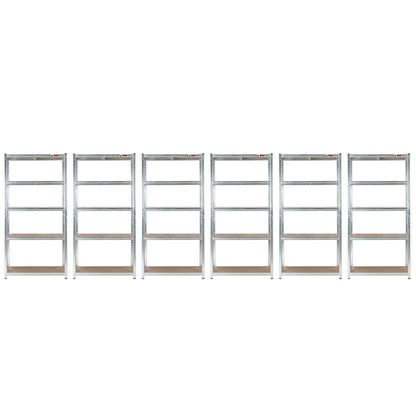 180 x 90 x 60cm | Galvanised | 5 Tier Boltless Heavy Duty Garage Shelving Unit | 200kg Per Shelf | 1000kg Load Weight Per Unit