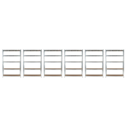 6 Unit Mega Deal | 180x120x60cm | 6 x Garage Shelving Units | 3 Colour Options | 1000kg Load Weight Per Unit | 6000kg Per Set