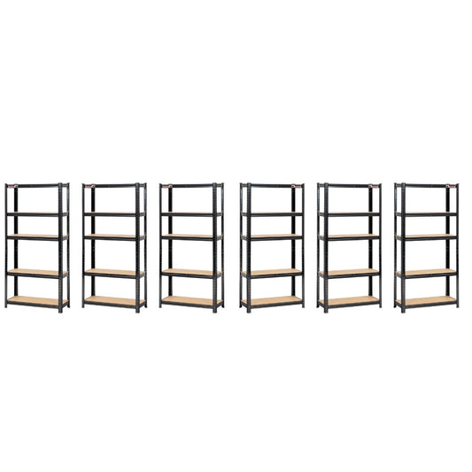 6 Bay Mega Deal | 150x75x30cm | 6 x Garage Shelving Units | 3 Colour Options | 200kg Load Weight Per Shelf | 1000kg Per Unit