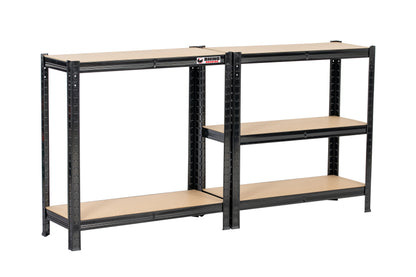 2 Unit Mega Deal | 150x75x30cm | 2 x Garage Shelving Units | 3 Colour Options | 1000kg Per Unit | 2000kg Per Set