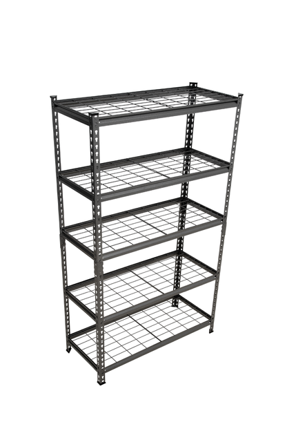 183 x 90 x 30cm| 5 Tier Boltless Wire Shelving Unit | Hammertone | 1000kg load weight