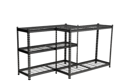 183 x 120 x 40cm | 5 Tier Boltless Wire Shelving Unit | Hammertone | 1000kg load weight