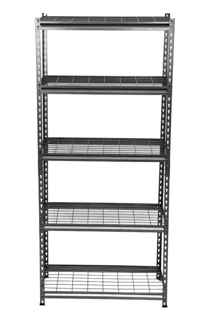 183 x 90 x 45cm | 5 Tier Boltless Wire Shelving Unit | Hammertone | 1000kg load weight