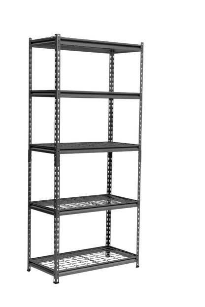 183 x 90 x 45cm | 5 Tier Boltless Wire Shelving Unit | Hammertone | 1000kg load weight