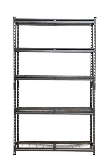 183 x 120 x 45cm | 5 Tier Boltless Wire Shelving Unit | Hammertone | 1000kg load weight